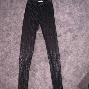 Shiny Cheetah Print Leggings